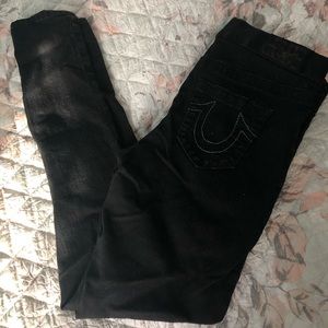 True Religion Womens Black Jegging